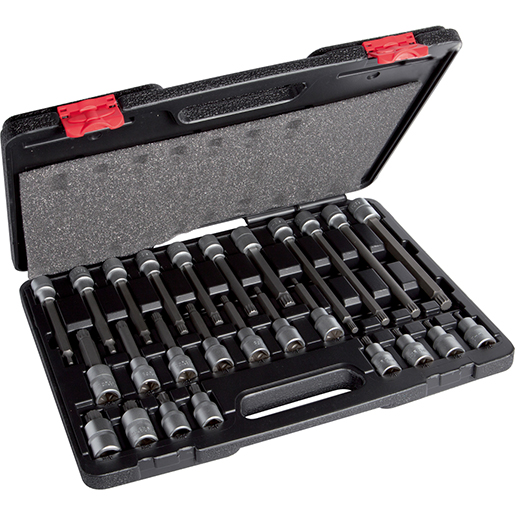 Imballo di Set chiavi bussola maschio a profilo XZN 1/2 26 pezzi 400