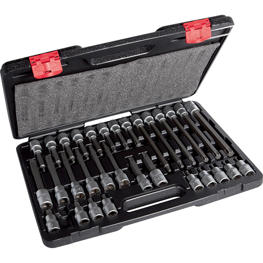 Imballo di Set chiavi bussola maschio a profilo TORX 1/2 32 pezzi 400