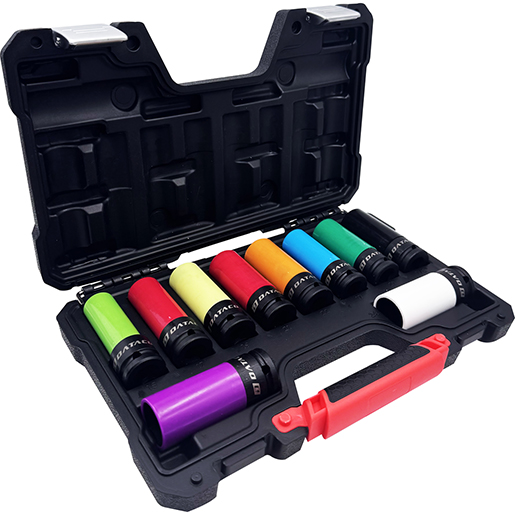 Detalle de Kit de 10 vasos impacto de 1/2" especial extracción ruedas 310