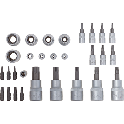 Surtido de TORX hembra y macho de 1/4" y de 1/2"