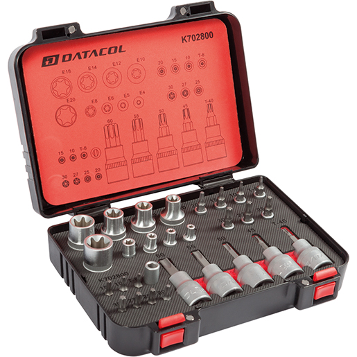 Detalle de Surtido de TORX hembra y macho de 1/4" y de 1/2" 300