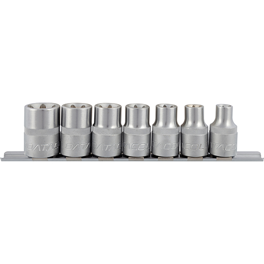 Set vasos TORX hembra 1/2 " 7 piezas