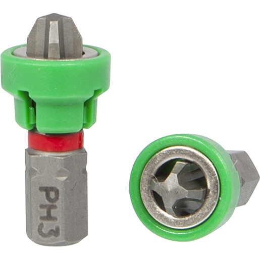 EMBOUT D-MAG PH3 ROUGE-VERT 25 MM
