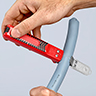 Verwendung von Professioneller manueller Abisolierer mit KNIPEX-Klinge 510