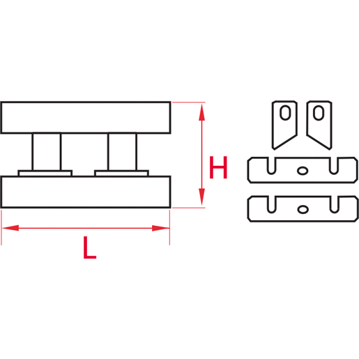 Disegno tecnico di Refilatore manuale simultaneo 100