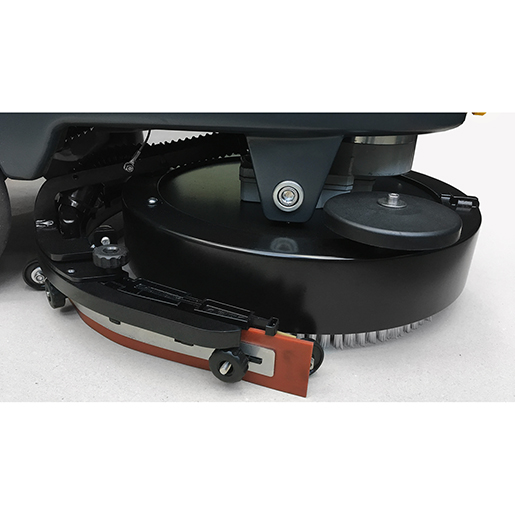 Detail von Bodenreinigungsmaschine mit Bediener am Boden PROFESSIONAL DART 300