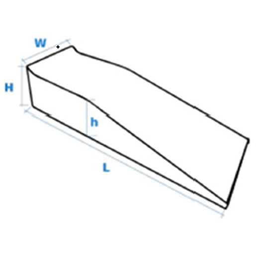 RAMPA DI SALITA CON FERMO 2 PZ Disegno tecnico di RAMPA DI SALITA CON FERMO 2 PZ 100