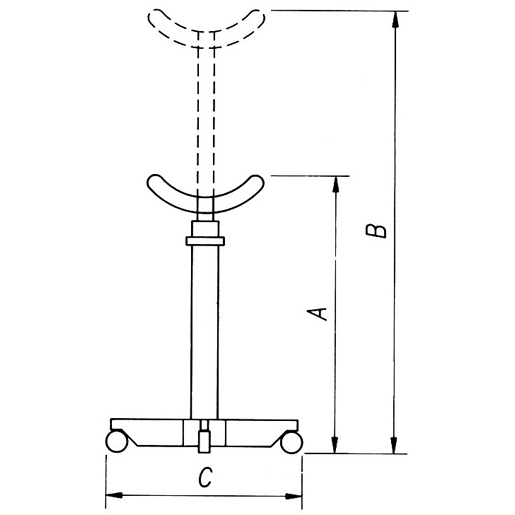 SOLLEVATORE FOSSA KG500 Disegno tecnico di SOLLEVATORE FOSSA KG500 100