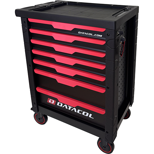 Detalle de Carro de herramientas de 7 cajones vacío con cierre de seguridad 300