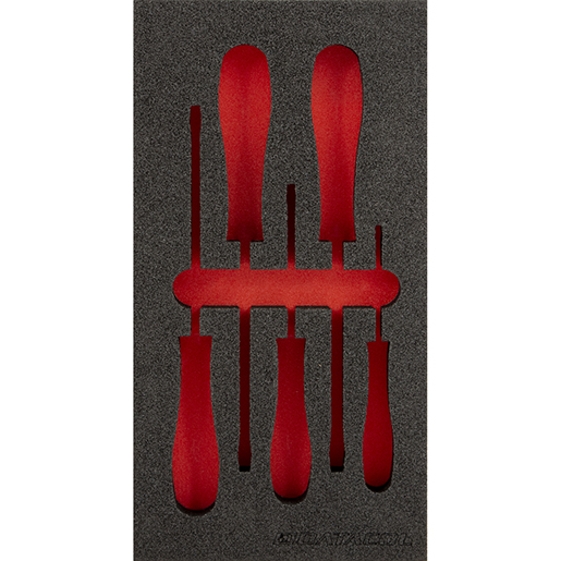 Détail de PLATEAU MOUSSE TOURNEVIS PLAT 300