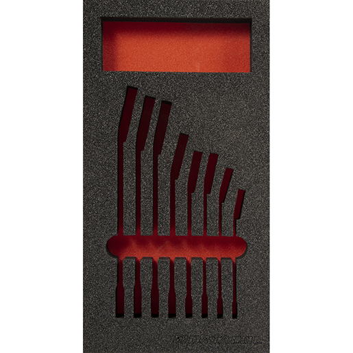 Détail de PLATEAU MOUSSE CLÉS À CLIQUET 300