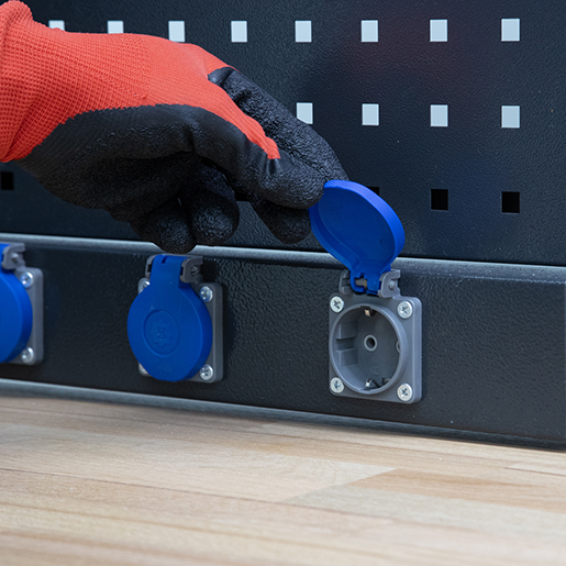 Detail von Möbelkombination für Werkstatt- und Karosseriebereich 305