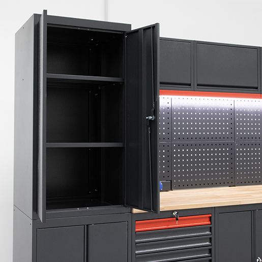 Detail von Möbelkombination für Werkstatt- und Karosseriebereich 325