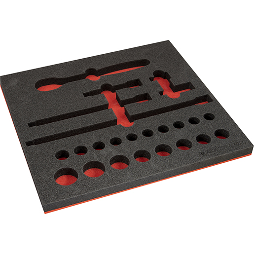 Vassoio in spugna rigida per bussole 1/2 Vassoio in spugna rigida per bussole 1/2" M305460