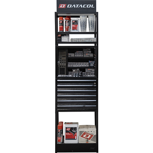 Verwendung von D-STORAGE-Säule 5 Module Typ 9 mit Vitrinenmodul für Pkw-Lampen 500
