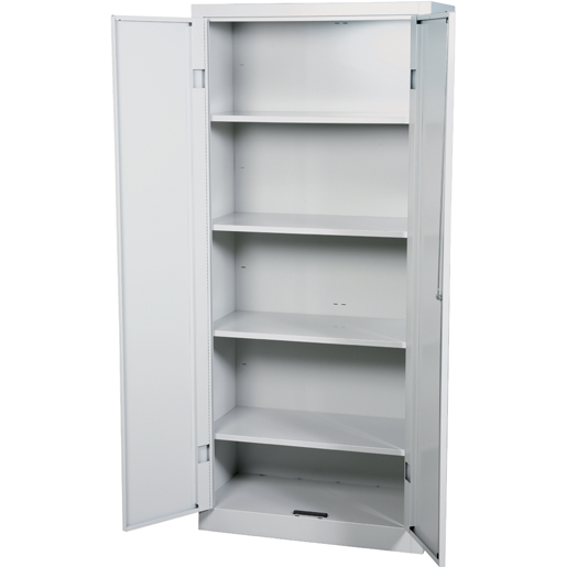 Schrank mit Einlegeböden und Bänke