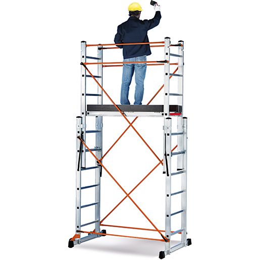 Professional mobile scaffold in aluminium TARGET