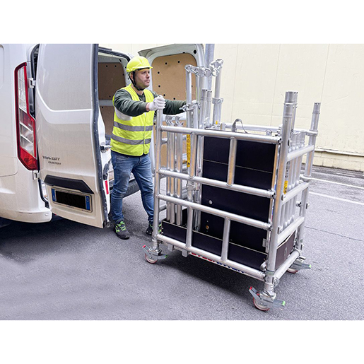 Detail von Professionelles Fahrgerüst aus Aluminium TOWERPLUS 305