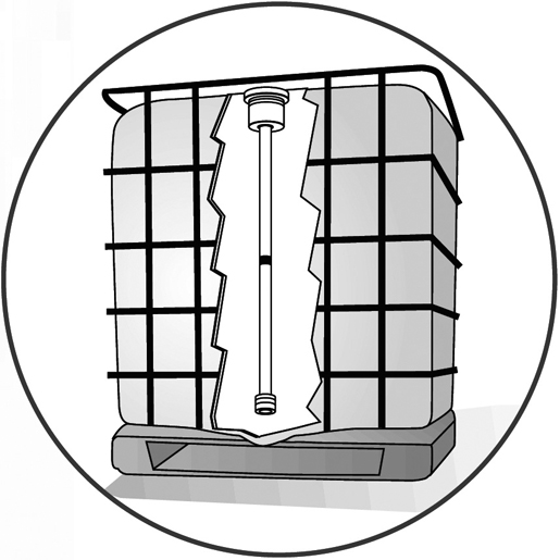 Utilisation de HAMPE RIGIDE POUR CUBE 1000 LT 500