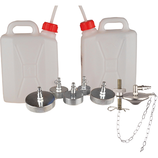 KIT BOUCHONS ET BIDON POUR PURGEUR