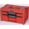 Modul 2 Schubladen QBRICK SYSTEM PRO TOOLBOX 2.0 RED ULTRA HD