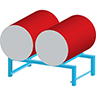 Utilisation de Supports pour fûts de 200 kg - non superposables 500