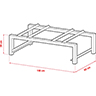 Dessin technique de Supports pour fûts de 200 kg - non superposables 100