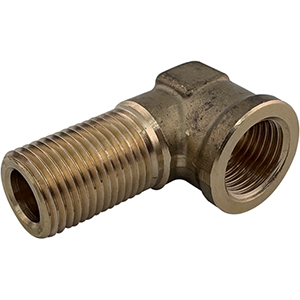 Cotovelo passante 90° Bulkhead para ar comprimido em veículos industriais
