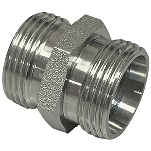 Adaptador macho recto métrico