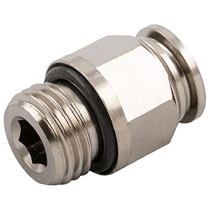 Raccord droit mâle cylindrique