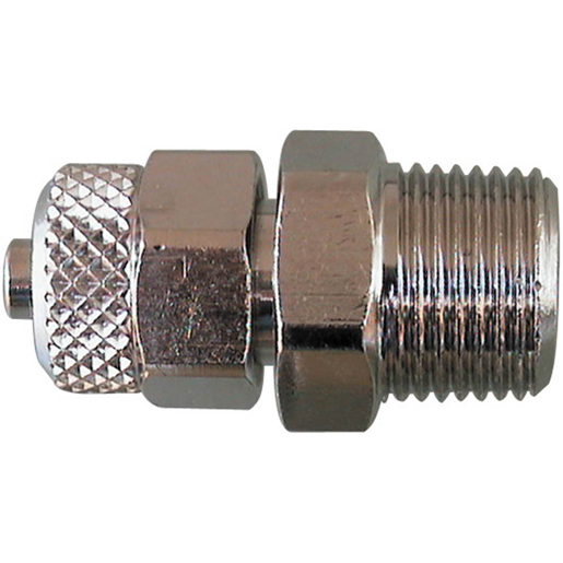 Anschluss Aussengewinde mit Knickschutz