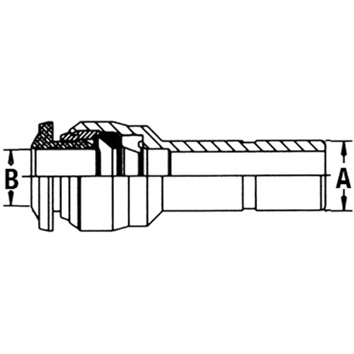 REDUZIER-VERBINDER 6-5MM Technische Zeichnung von REDUZIER-VERBINDER 6-5MM 100