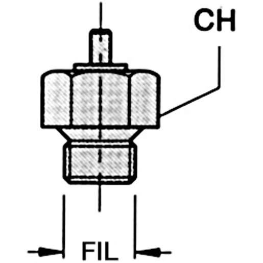 Technische Zeichnung von Automatisches Kondensatablassventil für Industriefahrzeugtanks 100