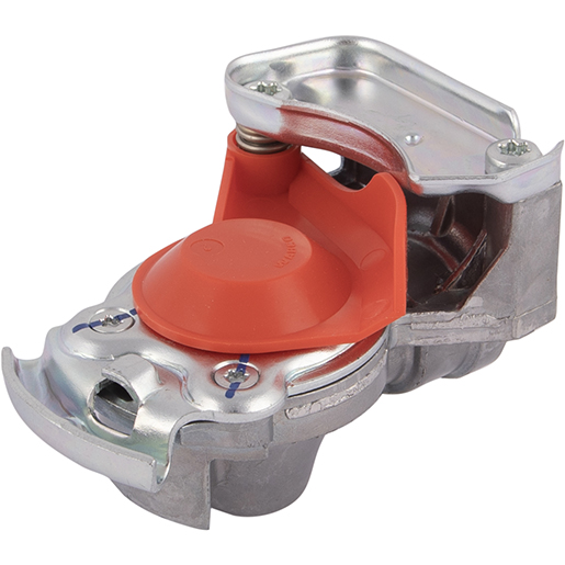 ISO Kupplungskopf mit Ventil und rotem Deckel WABCO