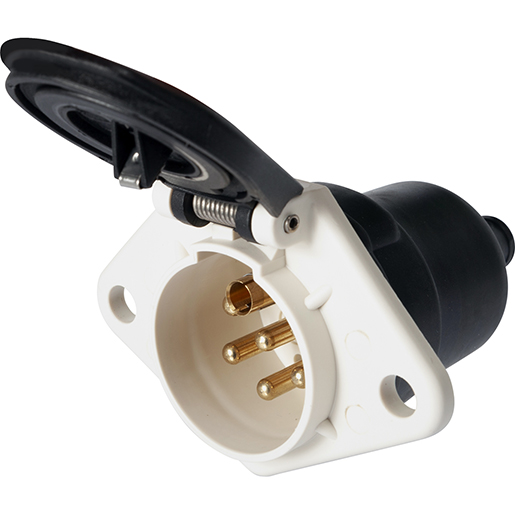 Detail von Stecker 7P/24V normal ISO 1185 / zusätzliche ISO 3731 Schraubkontakte 300