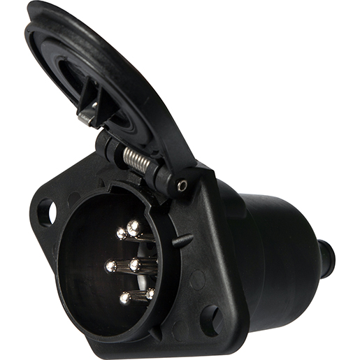 Stecker 7P/24V normal ISO 1185 / zusätzliche ISO 3731 Schraubkontakte