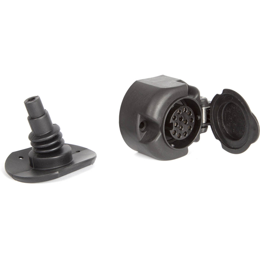 Presa 13 poli 12 V con contatti a vite con interruttore