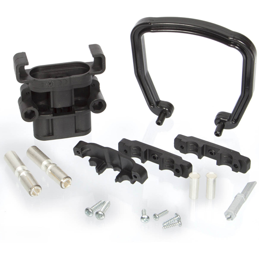 Detail von Steckdosenanschluss für Gabelstapler mit Griff 80 A 300