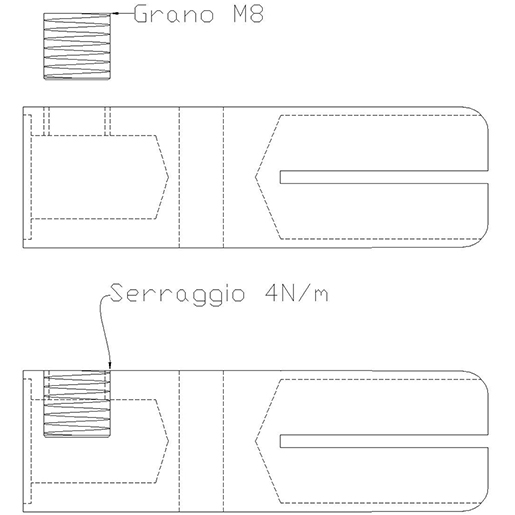 Dessin technique de CONNECTEUR COMPLET 160A 110