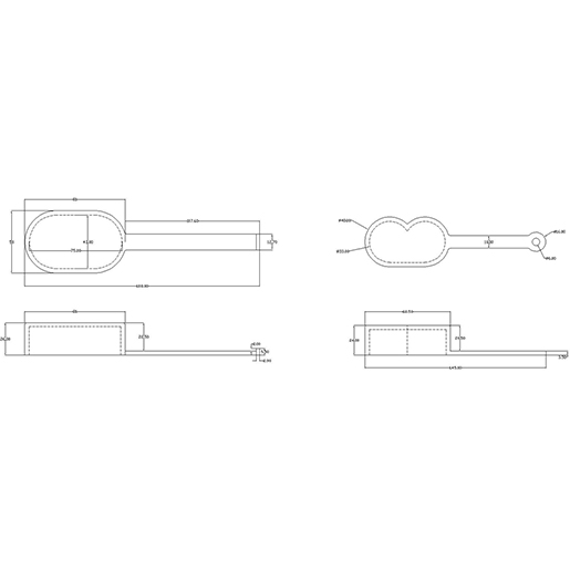 Dessin technique de CAPUCHON POUR CONNECTEUR MALE 100