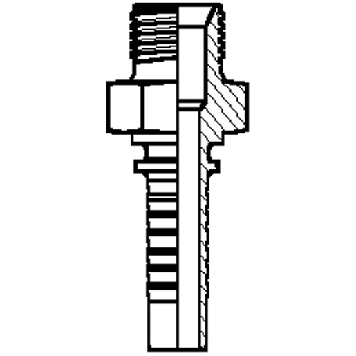ANSCHL. A.GEW. GAS 3/4 Technische Zeichnung von ANSCHL. A.GEW. GAS 3/4" G.1" 100