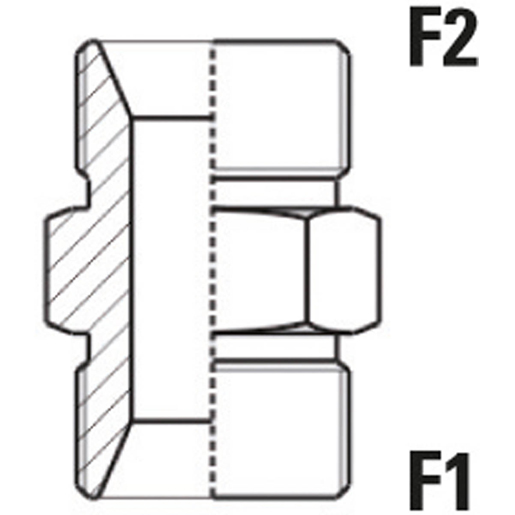 Dessin technique de Barrette en laiton métrique en laiton 100