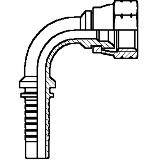 VERB. I.GEW. JIC 90# S.1 1/2 G.1 7/8 Technische Zeichnung von VERB. I.GEW. JIC 90# S.1 1/2 G.1 7/8 100