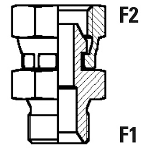 A.GEW./ I.GEW BEW.GAS 3/8-1/2 Technische Zeichnung von A.GEW./ I.GEW BEW.GAS 3/8-1/2 100