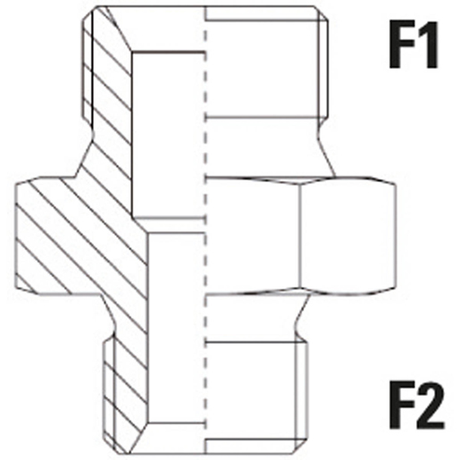 Dessin technique de Réduction du filet métrique 100