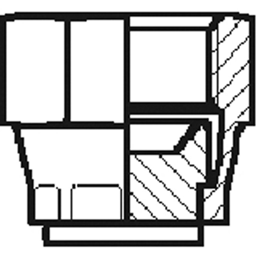 Dessin technique de Bouchon fileté métrique femelle SV 60° 100