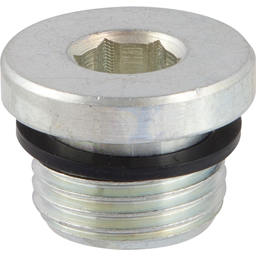 Bouchon mâle cylindrique hexagonal encaissé pour gaz