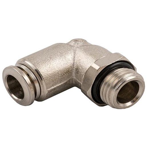 Zylindrischer 90°-Drehanschluss mit Außengewinde