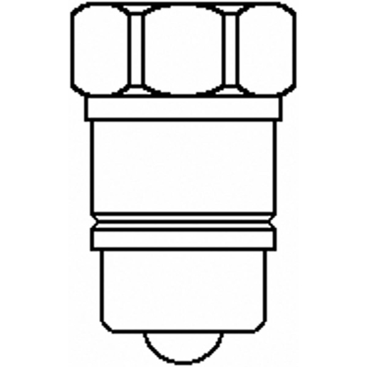 Dibujo técnico de Acoplamientos rápidos "MB" serie "N" oclusión de bola macho 100
