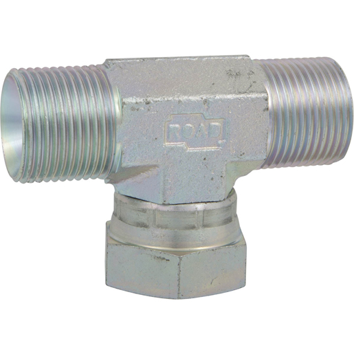 T-Gewinde-Adapter Außen/Innen/Außen GAS gebörd. 60°